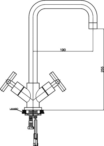Смеситель GPD Nino LEB05 для кухонной мойки фото 2