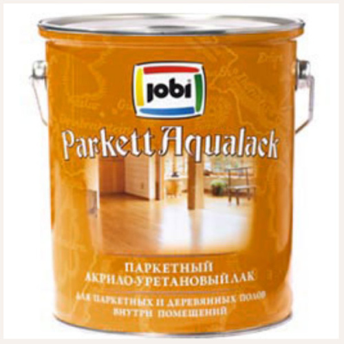 Лак Jobi Parkettaqualack акрило-уретановый, для паркета, быстросохнущий