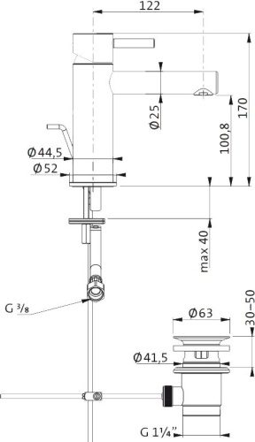 39 950 руб. Смеситель Bagno & Associati Moderna IX90074 для раковины Смеситель Bagno & Associati Moderna IX90074 для раковины