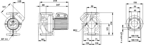 Циркуляционный насос Grundfos UPS 50-120 F фото 3