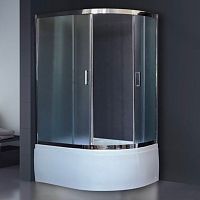 Душевой уголок Royal Bath RB 8120BK-C-CH L, с поддоном