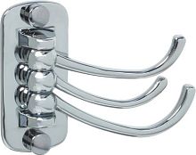 Крючок Fixsen Equipment хром, поворотный, тройной
