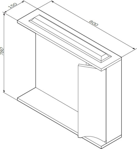 Мебель для ванной AM.PM Like 80 подвесная, белый глянец + Сертификат AM.PM на 30 дней подписки на медиасервис фото 4