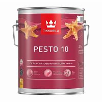 Эмаль Tikkurila Pesto 10 моющаяся, для внутренних работ матовая