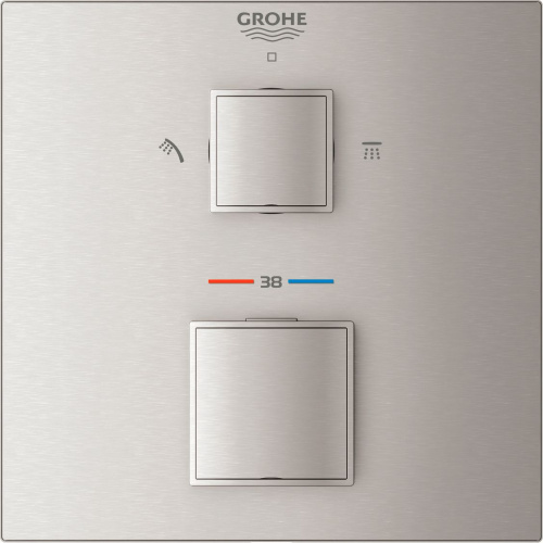 Термостат Grohe Grohtherm Cube 24154DC0 для душа, суперсталь