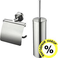 Набор Ideal Standard IOM I1001AA Держатель для туалетной бумаги + Ершик, хром