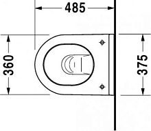 Унитаз подвесной Duravit Starck 3 2227090000