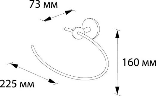 Полотенцедержатель Wess Ellips Wb14-01 фото 2