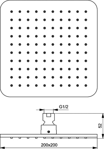 Верхний душ Ideal Standard IdealRain Cube B0024AA фото 3