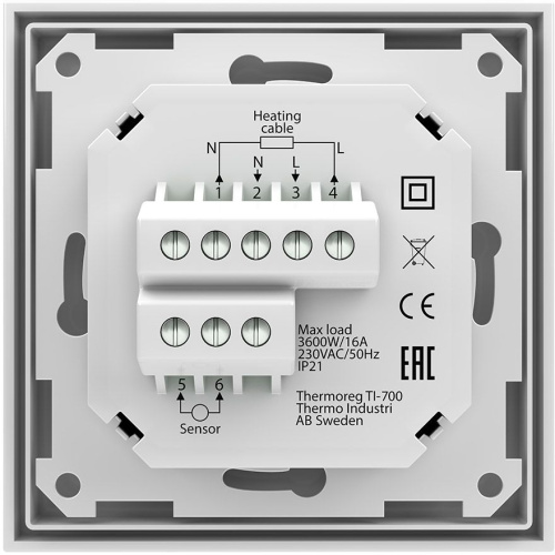 Терморегулятор Thermo Thermoreg TI-700 NFC White фото 2