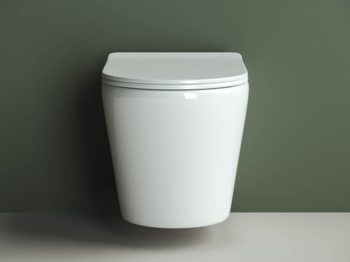 Унитаз подвесной Ceramica Nova Highlight CN1804 с микролифтом, безободковый фото 2