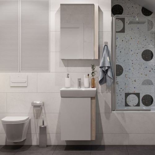 Мебель для ванной AQUATON Кантри 50 белый/дуб верона фото 6 Мебель для ванной AQUATON Кантри 50 белый/дуб верона фото 6