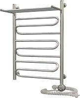 Полотенцесушитель электрический Aquanerzh Зигзаг с полкой R 80х50