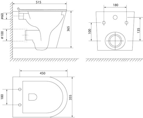 Унитаз подвесной IDDIS Calipso CALRDSEI25 фото 7