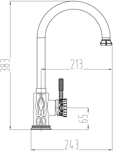 Смеситель Milacio Villena MC.502.BR для кухонной мойки фото 2