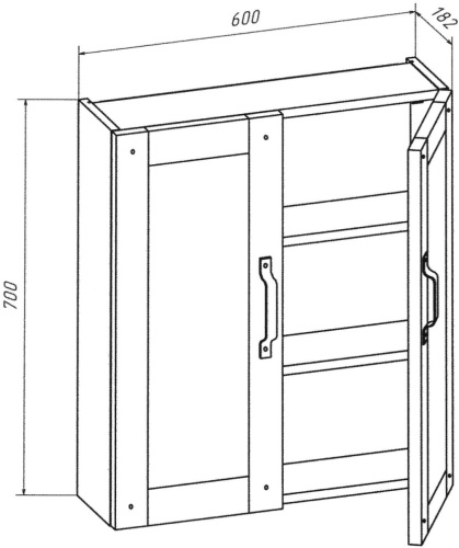 Шкаф Бриклаер Лофт 60 фото 8