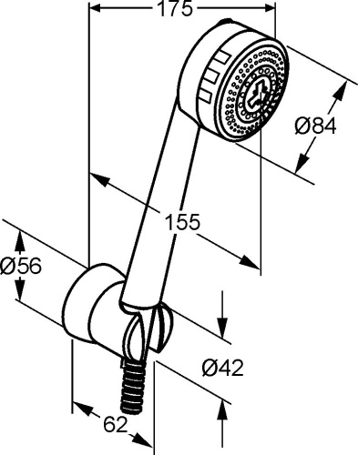 Душевой гарнитур Kludi Zenta 6075005-00 фото 3