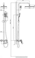 Душевая стойка D&K Baciano DA1033701B14