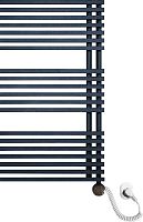 Полотенцесушитель электрический Luxrad Typ E 064435 88х50 R, черный, терморегулятор selmo smart