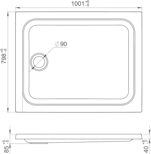 7 170 руб. Поддон для душа Triton ПД25 100х80 фото 3 Поддон для душа Triton ПД25 100х80 фото 3