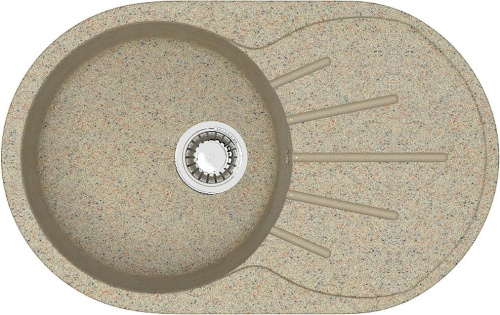 5 889 руб. Мойка кухонная ZETT lab. T110Q005 песочная Мойка кухонная ZETT lab. T110Q005 песочная