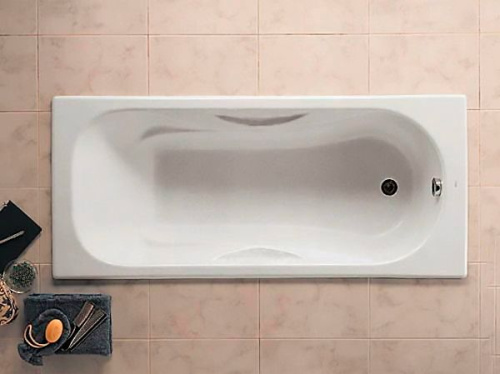 Чугунная ванна Roca Malibu 231060000 160x75, с антискользящим покрытием фото 3