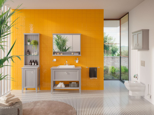 Зеркало-шкаф VitrA Valarte 80 серый матовый фото 4