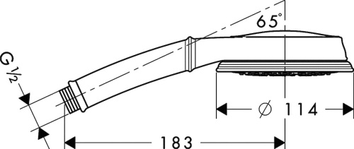 Душевая лейка Hansgrohe Croma 100 Multi Classic 28539000 фото 5