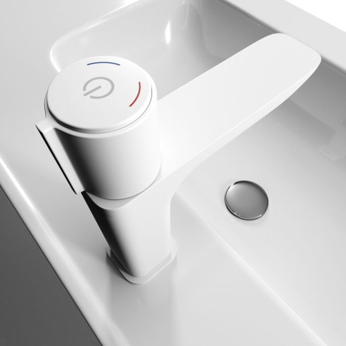 Смеситель IDDIS Slide SLIWTBTi01 для раковины, белый фото 7