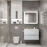 Мебель для ванной Art&Max Techno подвесная, 90, монти мрамор