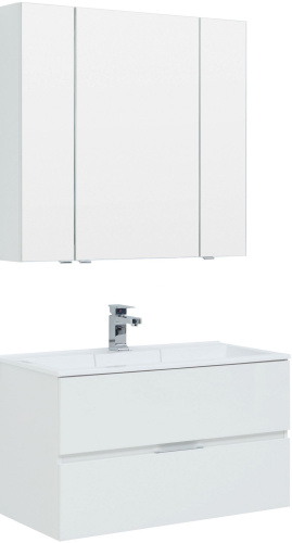 Мебель для ванной Aquanet Алвита 90 белая фото 6 Мебель для ванной Aquanet Алвита 90 белая фото 6