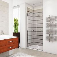 Душевая дверь в нишу GuteWetter Trend Door GK-862BP правая 108 см стекло бесцветное Two, профиль хром