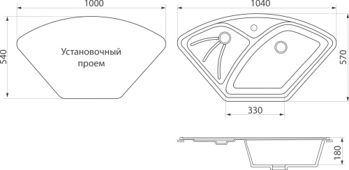 Мойка кухонная DIWO Суздаль GWS-10E бежевая фото 2