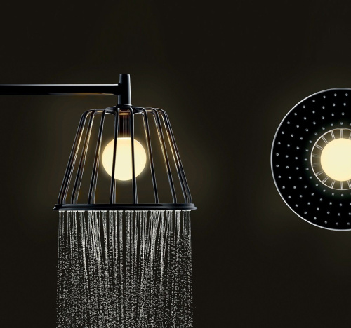 Верхний душ Axor LampShower Nendo 26031000 с подсветкой фото 3