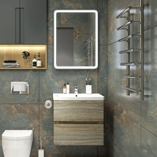 Мебель для ванной Art&Max Techno подвесная, 70, дуб мелфорд фото 10