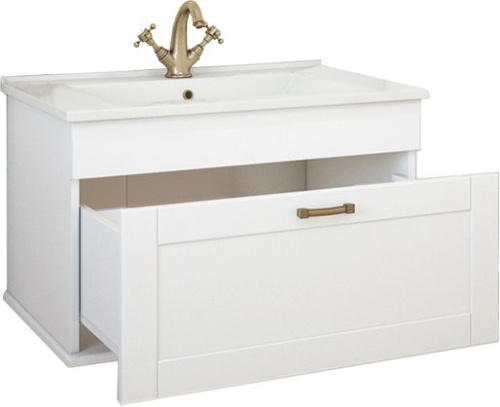 Мебель для ванной Sanflor Ванесса 75, подвесная, белая фото 10