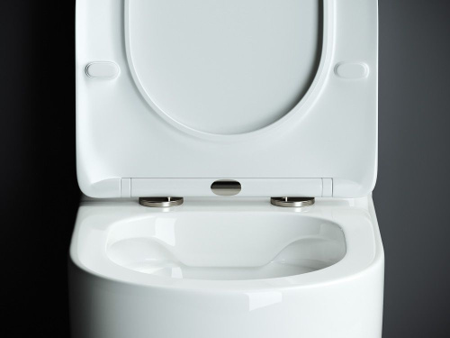 Унитаз-компакт Ceramica Nova Mia CN1801 с микролифтом, безободковый фото 8