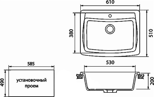 Мойка кухонная GranFest Standart GF-S605 песочный фото 3