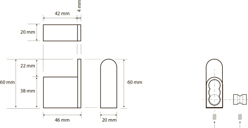 Крючок Bemeta Galla 108106020 фото 2 Крючок Bemeta Galla 108106020 фото 2