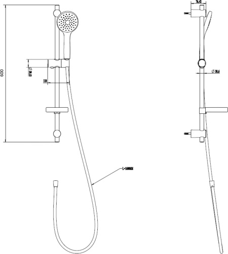 Душевой гарнитур Villeroy & Boch TVS00000900061 фото 2