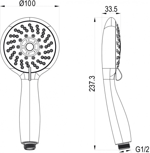 7 060 руб. Душевой гарнитур Swedbe Harmony 5010 фото 3 Душевой гарнитур Swedbe Harmony 5010 фото 3