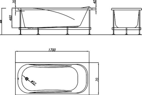 Акриловая ванна Kolpa San String 5003-01 170x70 фото 3 Акриловая ванна Kolpa San String 5003-01 170x70 фото 3
