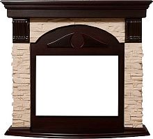 Портал Firelight Torre 30U камень слоновая кость, шпон темный дуб, угловой