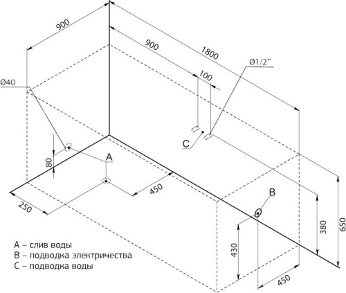 Акриловая ванна Aquanet Grenada 00205493 180х90 с каркасом фото 12