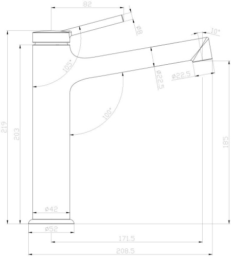 Смеситель Lemark Minima LM3837C для раковины фото 2