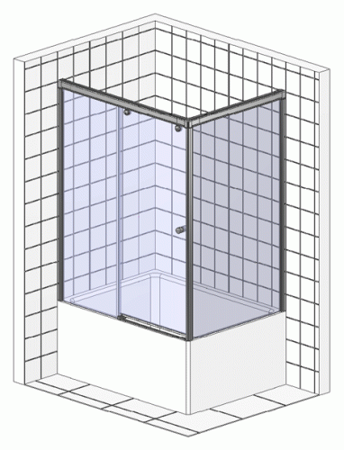 Шторка на ванну GuteWetter Slide Part GV-863A левая 150x80 см стекло бесцветное, профиль хром фото 7