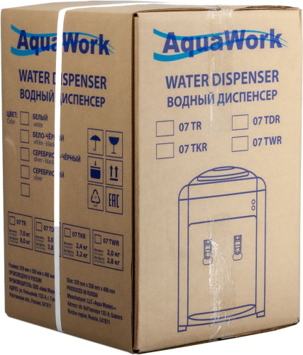 Кулер для воды AquaWork 0.7TKR белый, черный фото 13