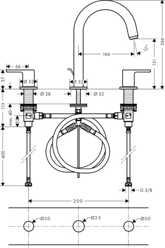 Смеситель Hansgrohe Vernis Shape 71563000 для раковины, хром фото 5