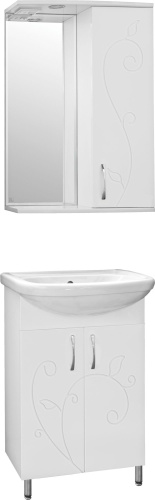 Мебель для ванной Style Line Эко Фьюжн №9 55 белая фото 8