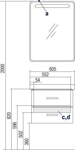 Мебель для ванной AQUATON Америна 60 белая фото 8